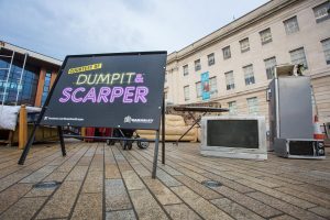 Dumpit and Scarper for BMBC Barnsley Fly Tipping pram