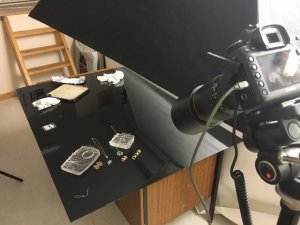 Fattorini jewellery photography set up 2